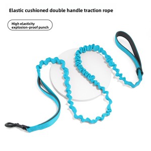 Orta-büyük köpekler için taktik pamuk köpek tasma olmayan ağrılı elastik P zincir Corgi evcil sınır ötesi Pet koşum için yürür - Product Image 3