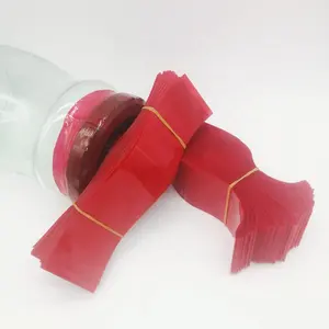 Custom red printing PVC heat shrink wrap bands seal perforated shrink