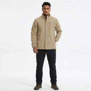 Finer Threads Autumn Men's Hooded Waterproof <b>Canvas</b> Soft Shell Jacket-Lightweight Eco-Friendly Quick Dry - Product Image 1