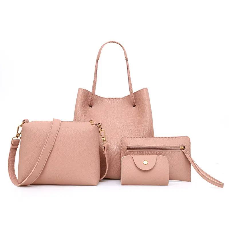 2021 wholesale cheap New style Fashion 4Pcs/Sets women hand bag