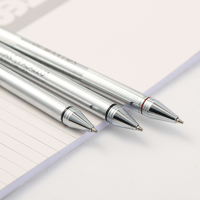 Wholesale Creative Dual-Head Metal Logo Ballpoint Signature Pen Oil-Based Writable Pen with 1.0mm Writing Width for Advertising