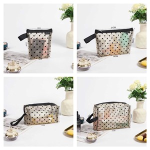Portable Nylon Mesh <b>Makeup</b> Bag With Inner Liner Travel Cosmetic Storage <b>Case</b> For Trip And Desktop Use - Product Image 4