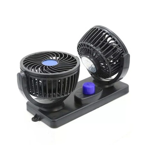 Ventilador de Coche de Doble Cabezal de 24V/12V, Rotación de 360 Grados, Potente y Silencioso, 2 Velocidades Ajustables, Ventilador de Aire de Refrigeración Automática con Viento Fuerte - Product Image 6