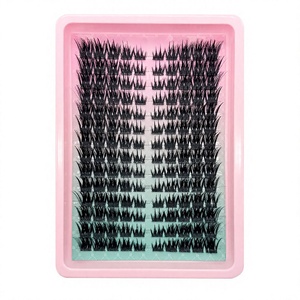 Ciglia Finte Ultra Dense Stile <span class=keywords><strong>Barbie</strong></span> Multirazza, Effetto Volpe Europea, Inclinate, Aspetto Bagnato, Ciuffetti Singoli, Curvate, Stile Manga, Fotogeniche - Product Image 1