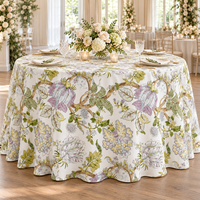 Faible MOQ, Vente en gros usine, Sets de table imprimés personnalisés, Nappes en polyester, Serviettes de table en tissu pour événements hôteliers et mariages