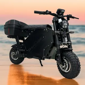 Stok AS Molo 5 E skuter cepat 60MH 70MH motor ganda 10000watt 72 volt skuter listrik kecepatan tinggi dijual dengan kotak pengiriman