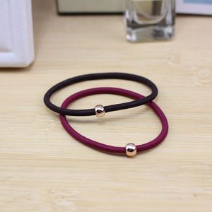 Coleteros de tela de colores mixtos, alta elasticidad, con cuentas, sencillos, para uso diario, para mujeres - Product Image 4
