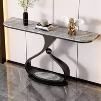 Console murale en métal et ardoise, style moderne et minimaliste, pour entrée, salon, décoration de la maison