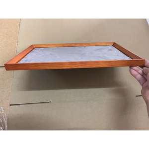 Factory Direct Wooden Watch & Jewelry Display Board with Soft Velvet Lining Custom Logo Luxury Watch Jewelry Display <b>Frame</b> - Product Image 6