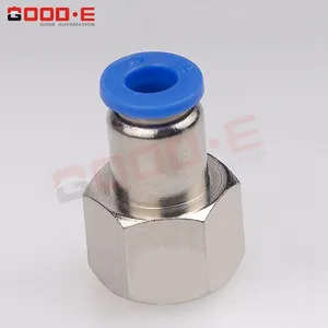GOOD-E one touch air tube coupler quick connect metal brass plastic pneumatic fittings
