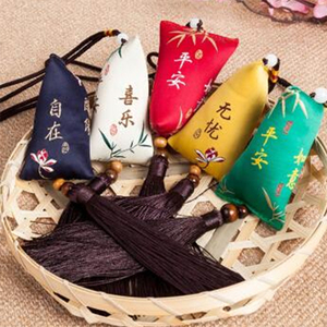 Bolsita perfumada con botella natural, bolsas de tela, venta al por mayor - Product Image 2