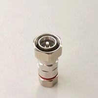 Connecteur coaxial RF étanche électrique à pince mâle 4.3/10 pour tube en aluminium à paroi lisse de 2/5 po, idéal pour câbles industriels