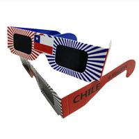 Lunettes d'éclipse personnalisées OEM, vente en gros, papier d'impression, lunettes d'éclipse solaire pour la Science