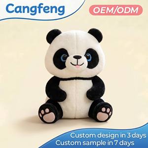 Juego de Regalo de Peluche de Oso Panda Realista, <span class=keywords><strong>Suave</strong></span> y Adorable, Personalizado al por Mayor, OEM, para Colección, Amantes de la Vida Silvestre, Bebés y Niños - Product Image 1