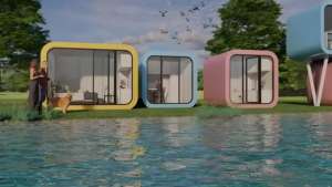 Maison conteneur moderne en acier à économie d'énergie, villa préfabriquée écologique, appartement, bureau à domicile, cabane de villégiature extérieure - Product Image 6