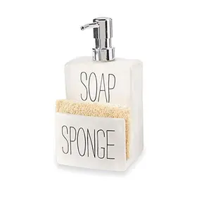 Ceramic Soap Pump and Sponge Holder