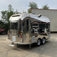 Nouveau modèle 2026 : Camionnette de vente ambulante pour café, chariot de restauration, bus de burgers, frites et glaces, remorque alimentaire mobile avec cuisine complète