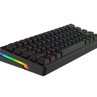 Royaume-Uni mise en page russe standard RGB gateron éclairage personnalisé filaire pas cher clavier d'ordinateur gamer jeu 60 pour cent clavier mécanique