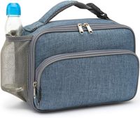 Sac à déjeuner isotherme pour enfants, sans BPA, compatible micro-ondes, design personnalisé disponible, sac isotherme avec porte-bouteille