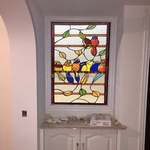 Bloque de Vidrio Tiffany Personalizado Directamente de Fábrica con Estructura Sólida para Iluminación de Puertas y Ventanas, Decorativo y Hecho a Mano - Product Image 4