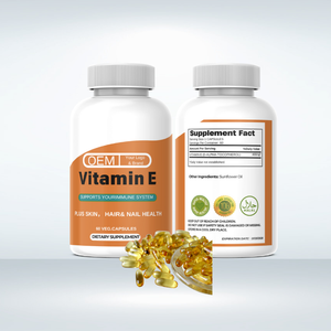 OEM/ODM 400mg <span class=keywords><strong>Vitamin</strong></span> <span class=keywords><strong>E</strong></span> alami kapsul Softgel Halal bersertifikat antioksidan untuk pertumbuhan rambut dewasa dan perawatan kulit - Product Image 1