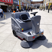 Nouvelle balayeuse autoportée électrique industrielle compacte, brosse de nettoyage de sol, autolaveuse autopropulsée, machine de nettoyage routier 1500 mm