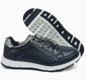 Zapatos de Golf Blancos con Tacos, con Cordones, Suela de Goma Antideslizante, Calzado Ligero para Caminar, Logotipo Personalizado, Unisex - Product Image 2