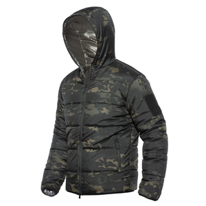 Vestes de chasse en duvet isolées personnalisées DFJ01, imperméables, thermiques, coupe-vent, pour zones froides, vente en gros, hiver, extérieur, en coton chauffant - Product Image 4