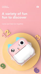 Cámara para niños Q5 Cámara de impresión de fotos DIY Graffiti Fun Sticker Mini impresora Impresión <span class=keywords><strong>instant</strong></span>ánea para niños 1 año de garantía Sensor MOS - Product Image 6
