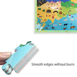 ÉCHANTILLON GRATUIT <span class=keywords><strong>Puzzle</strong></span> personnalisé <span class=keywords><strong>1000</strong></span> pièces Animaux de dessin animé en carton pour tout-petits - Product Image 2