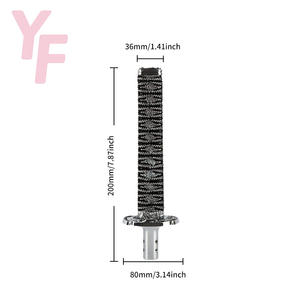 サムライソードギアシフトノブカタナカーシフトノブ20/25/30cmユニバーサルギアスティックノブブラック + シルバーカラーカーアクセサリー - Product Image 3