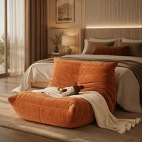 Lit double en bois massif de style classique européen, lit king size sculpté antique avec tête de lit rembourrée, meubles de chambre à coucher