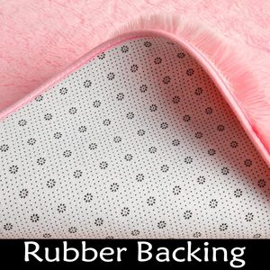 <span class=keywords><strong>Tapis</strong></span> de jeu château princesse hexagone rose-4.6x4 pieds moelleux Shaggy antidérapant enfants <span class=keywords><strong>tapis</strong></span> doux en peluche pour pépinière filles chambre décor - Product Image 5