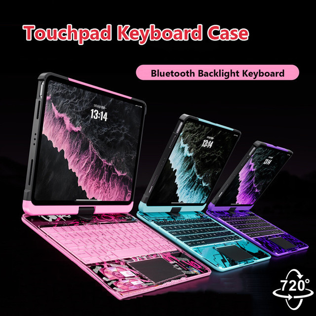 Magic Keyboard 360° Rotating for iPad 11th Gen A16 2025 for Ipad Air 11 M2 M3 Keyboard Folio 11 Inch with Trackpad