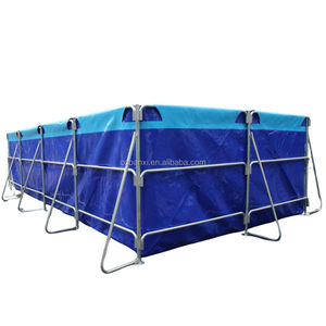 Équipement commercial d'aquaculture de grands étangs à poissons <span class=keywords><strong>en</strong></span> plastique mobiles extérieurs pour l'élevage de tilapia - Product Image 2