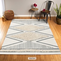 Bestseller Boho Style Tufted Area Teppich Diamond Tufting Area Teppich Gewebtes Bauernhaus Großer Teppich für Wohnzimmer Schlafzimmer Flur