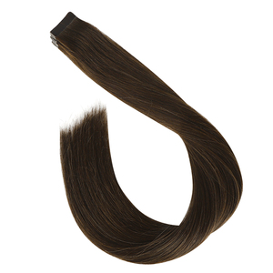 Extensiones de Cabello Humano Liso Europeo Teñido en Negro de 14 Pulgadas, Premium, con Cinta Adhesiva, Cabello Virgen Remy, para Salones de Lujo - Product Image 5