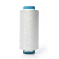 Tissu tricoté 100 % Nylon à bas point de fusion pour empeignes de chaussures, 70D 24F, blanc, DTY, motif teint, modifié pour la couture