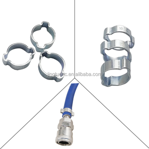 <span class=keywords><strong>Collier</strong></span> de serrage en acier sans paliers pour tuyau PEX, type O, à double oreilles, pour tube haute pression - Product Image 6
