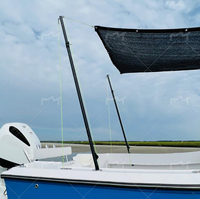 ASEK Perche télescopique légère en fibre de carbone/fibre de verre de 20 pieds pour bateaux, ombrage/bâche