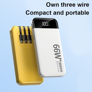 Nuevo Banco de Energía de 10000mAh con Logotipo Personalizado, Cable Integrado, Cargador Rápido 3 en 1, Interfaz USB y Pantalla LED - Product Image 2