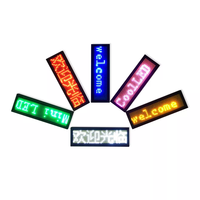 Badge LED programmable rechargeable USB rouge bleu vert jaune blanc violet, badge de nom intelligent