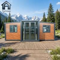 Maison conteneur extensible 40Ft 30Ft 20Ft aux normes locales, préfabriquée moderne, écologique, alimentée à l'énergie solaire, mobile, 2-4 chambres
