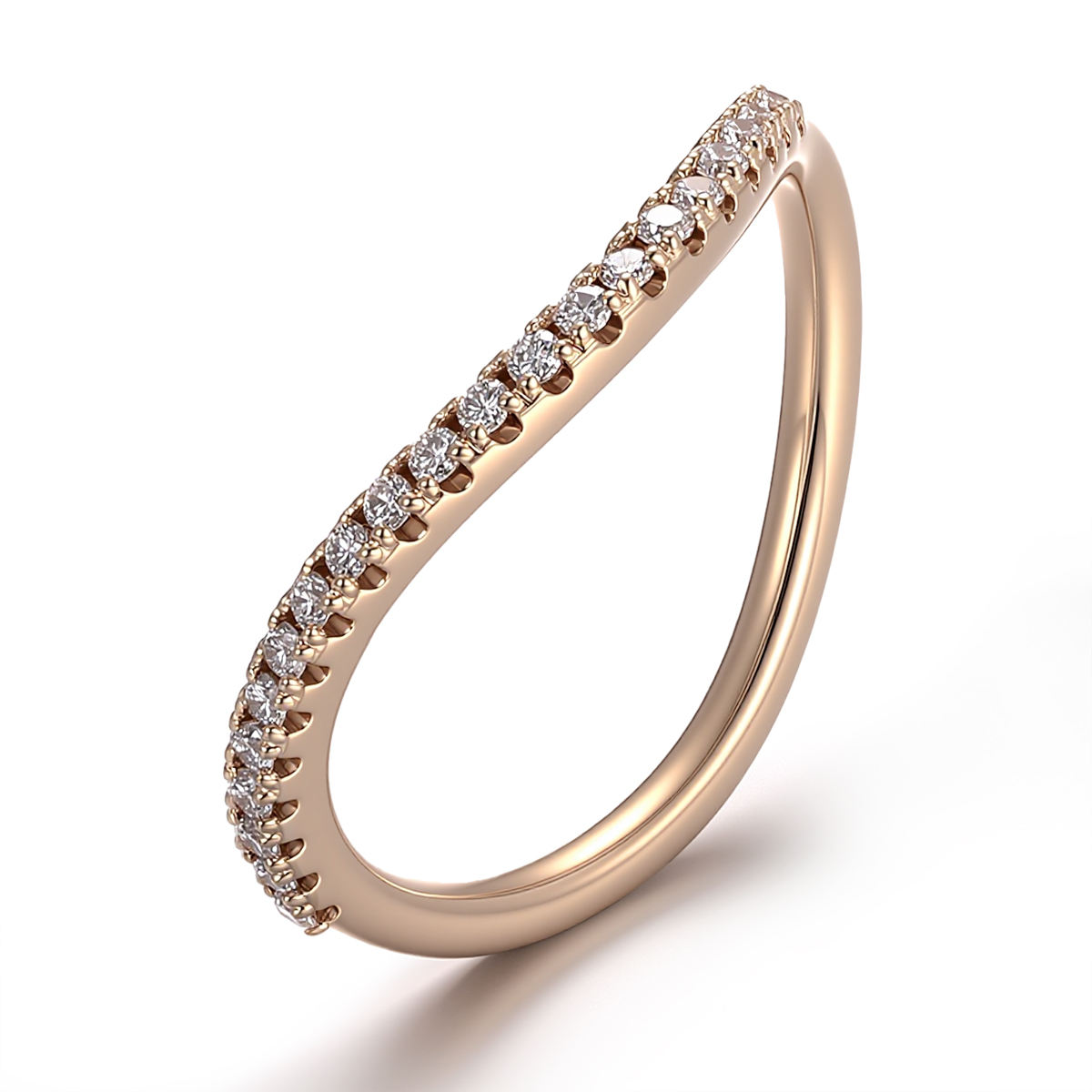 แหวนเพชรแล็บทองคำแท้ 14K