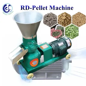 The pellet machine can produce 2-6mm feed and supply chicken, duck and fish feed.