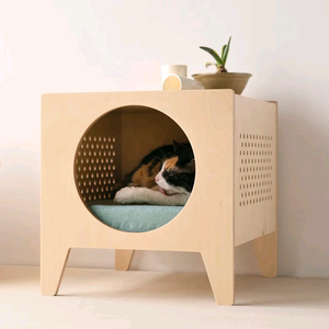 Fabricant de meubles sur mesure, niches pour animaux de compagnie en contreplaqué, maisons pour animaux - Product Image 2