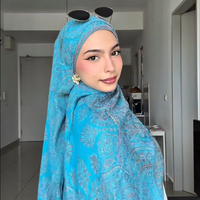 Nouveau Voile Hijab Tudung Imprimé Respirant en Modal pour Filles – Collection 2026 (Vente en Gros)