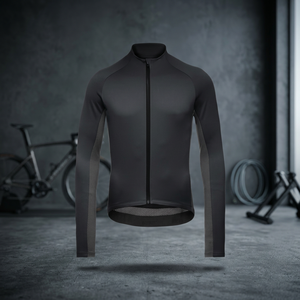 Maillot de cyclisme à manches courtes pour homme, noir, fermeture éclair intégrale, haute performance, dos en maille respirante, Spandex/Polyester 160g - Product Image 3