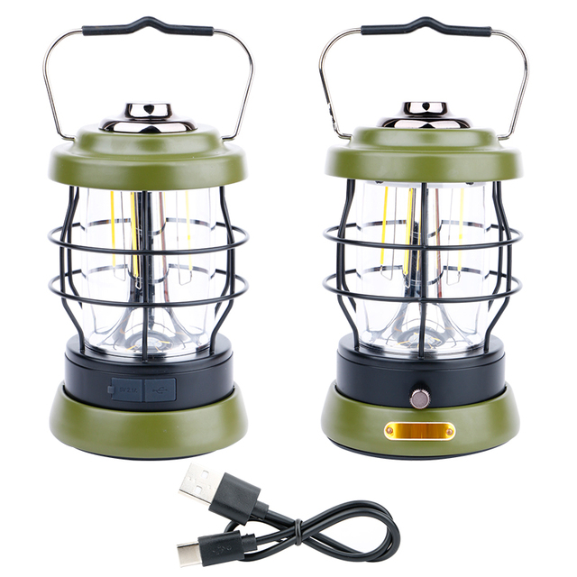 4LED 28SMD Dual Light Camping Lantern Type C IP65 Waterproof 3500K Warm White Dimmable Freestanding Hook Outdoor Camping