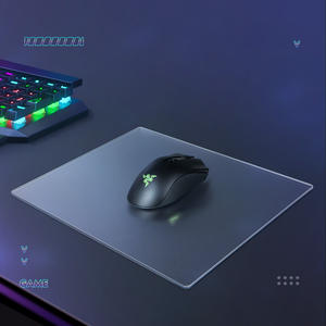 Tapis de souris <span class=keywords><strong>en</strong></span> verre trempé personnalisé imprimé, surface lisse de haute qualité pour le jeu et le bureau, directement de l'usine - Product Image 3